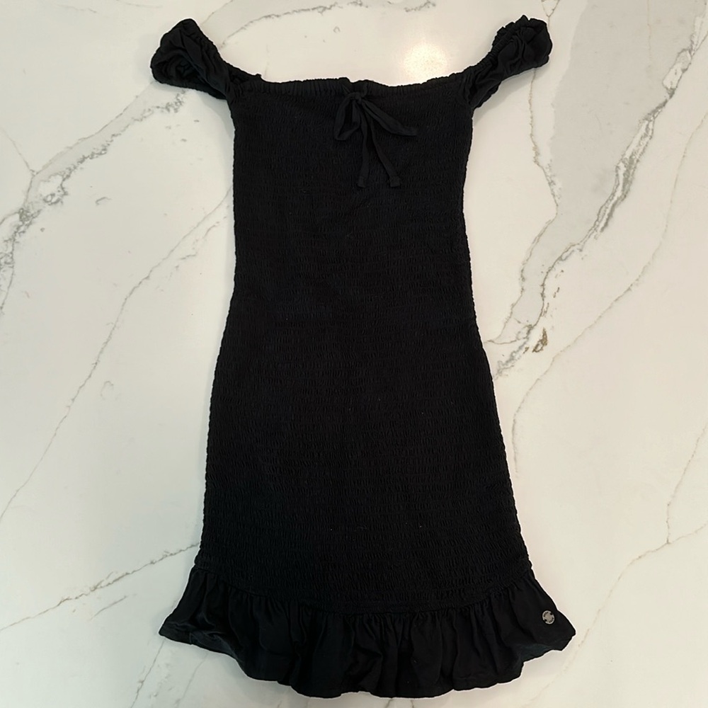 Roxy bodycon mini dress black size XS